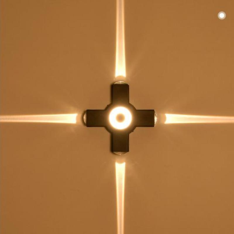 LumiKreuz Außenwandleuchte LED Warmweiß Modern für Garten