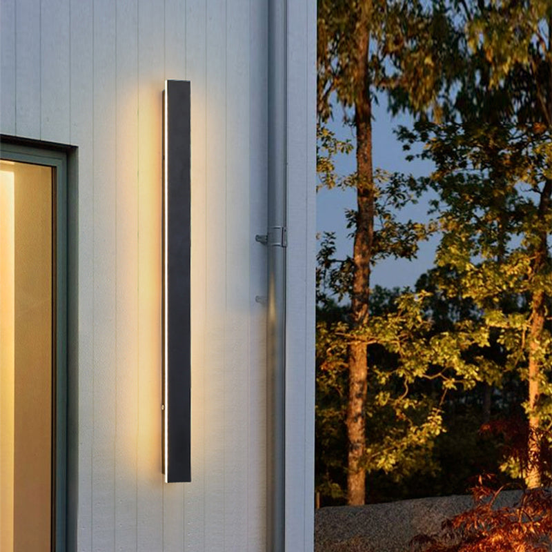 VantaGlow LED-Wandleuchte - Modernes schwarzes Metall