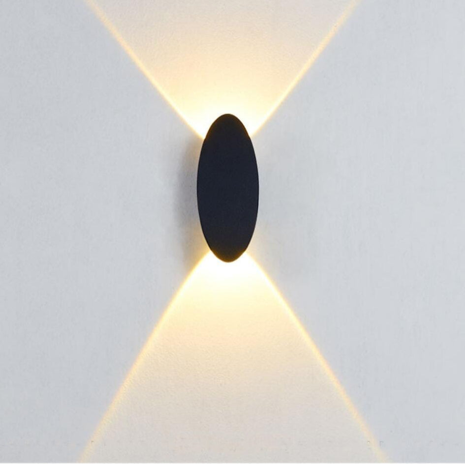AbendGlanz – Moderne Außenwandleuchte LED Schwarz Terrasse & Garten