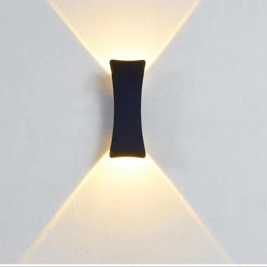 AbendGlanz – Moderne Außenwandleuchte LED Schwarz Terrasse & Garten