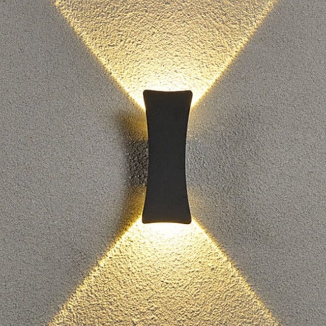 AbendGlanz – Moderne Außenwandleuchte LED Schwarz Terrasse & Garten