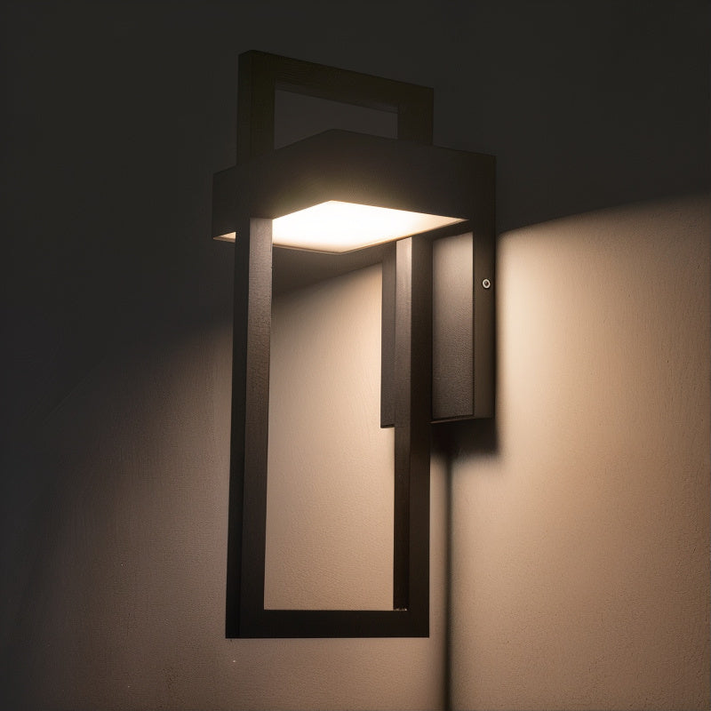 TwilightBeam – Moderne LED Außenwandleuchte aus Edelstahl für Garten & Hauswand