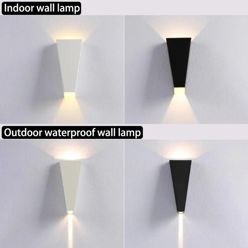 LichtWand Außenwandleuchte Modern IP65 Schwarz für Garten