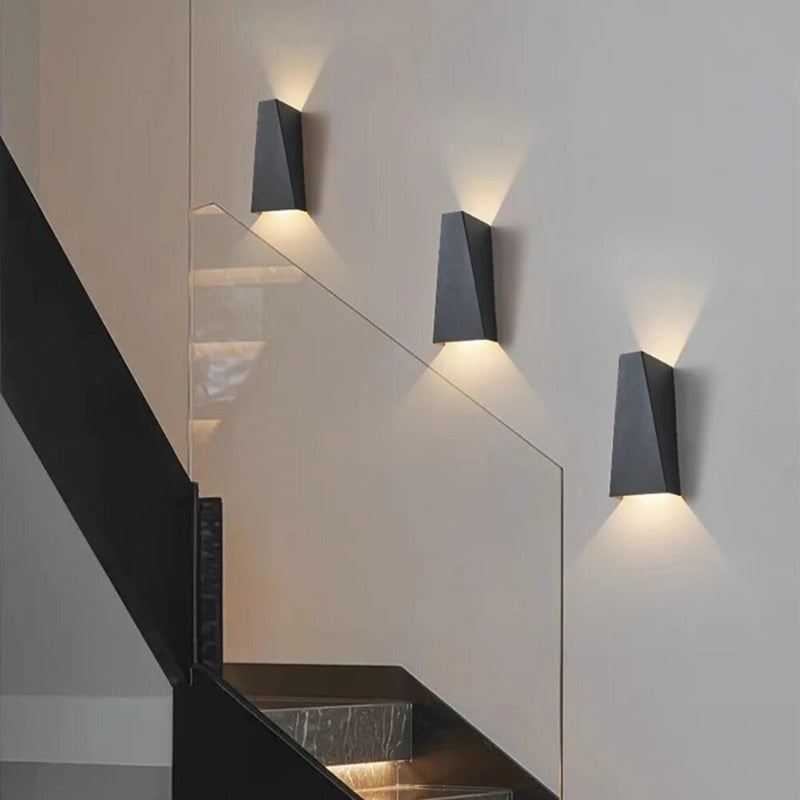 LichtWand Außenwandleuchte Modern IP65 Schwarz für Garten