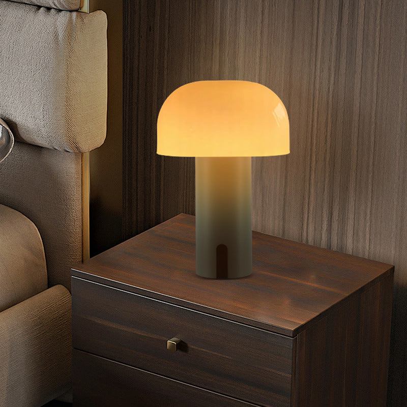 EuroPilz Tischlampe – Pilzform, Europäischer Stil, Weiß, für Wohnzimmer