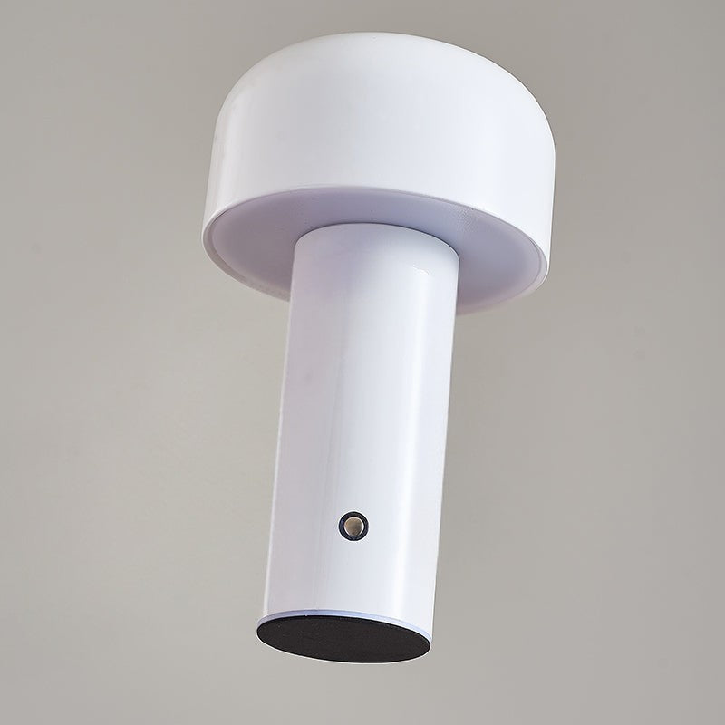 LumaFungo LED Pilzlampe – Kabellos, dimmbar, retro, gold, für Terrasse