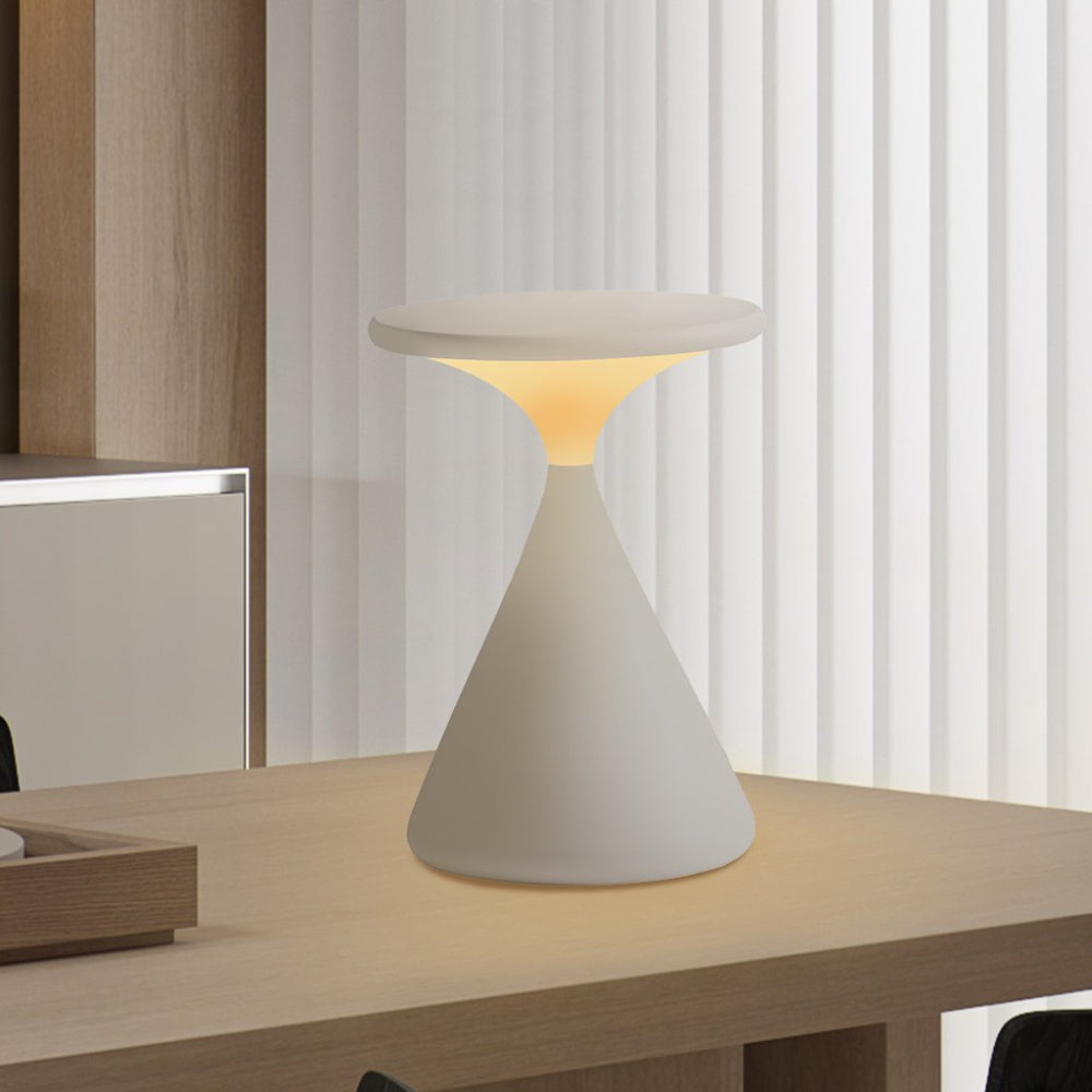 LumiFlex – Moderne kabellose LED-Tischlampe dimmbar Weiß für Terrasse