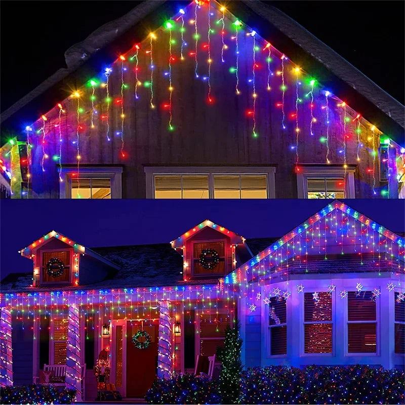 WinterGlanz – Festliche LED-Straßenlampe Warmweiß Garten