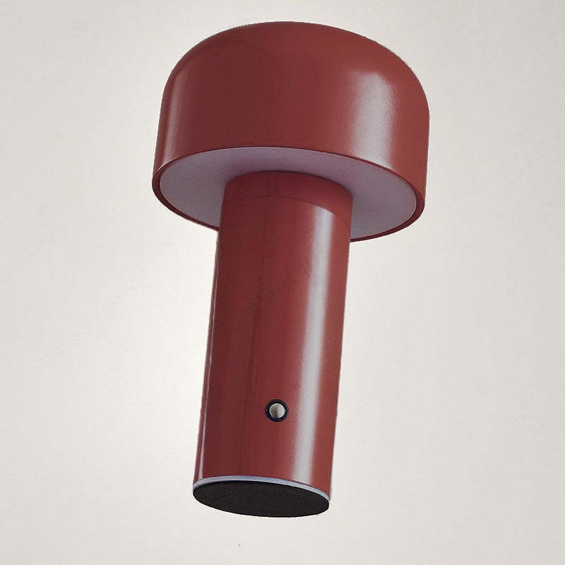 LumaFungo LED Pilzlampe – Kabellos, dimmbar, retro, gold, für Terrasse