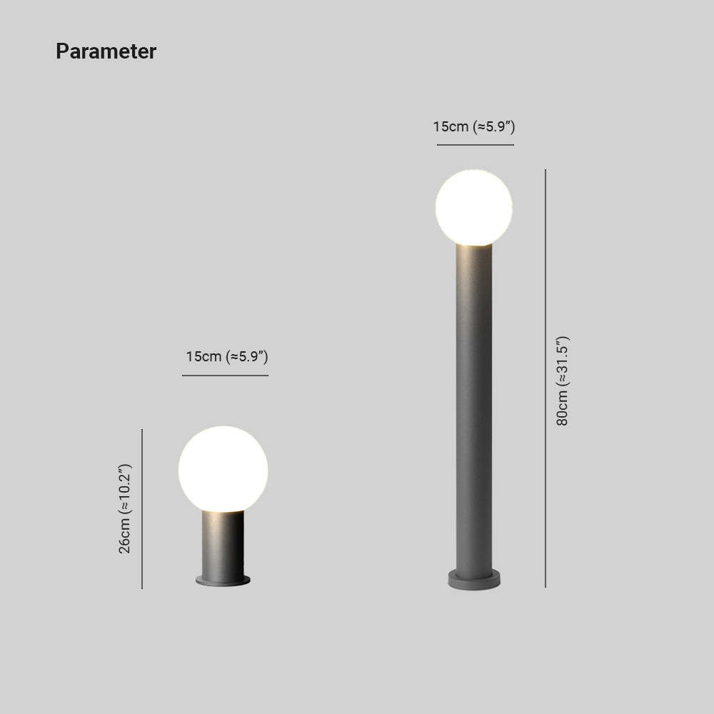 LumoPena LED Außenlampe Modern Metall Schwarz