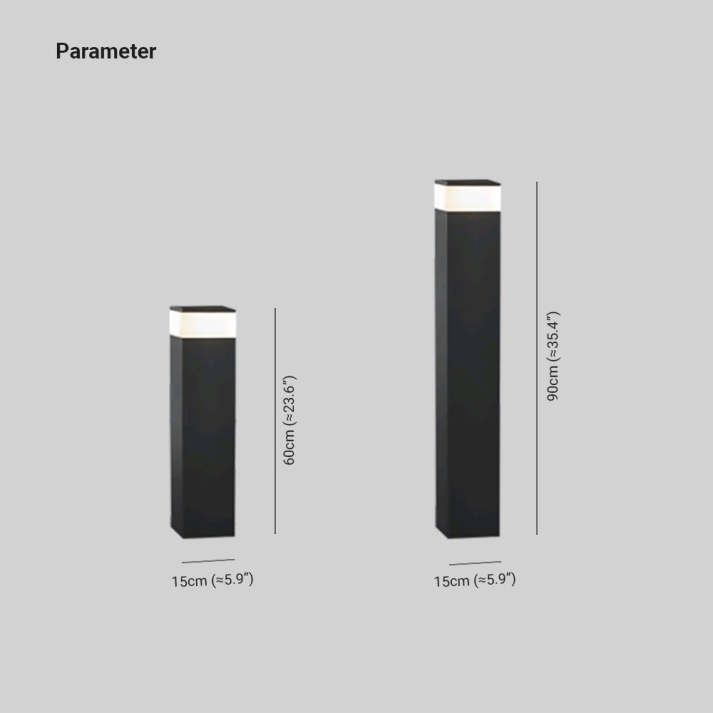 InduLuce Außenlampe LED Rechteckig Metall Anthrazit für Terrasse