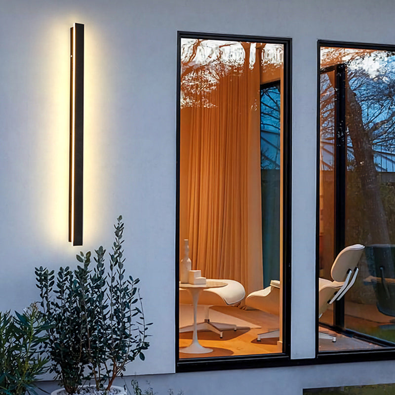 VantaGlow LED-Wandleuchte - Modernes schwarzes Metall
