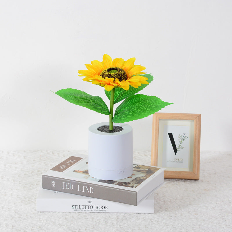 SolarBlüte Gartenlampe – Sonnenblumen-Design, LED, leuchtend, für Terrasse