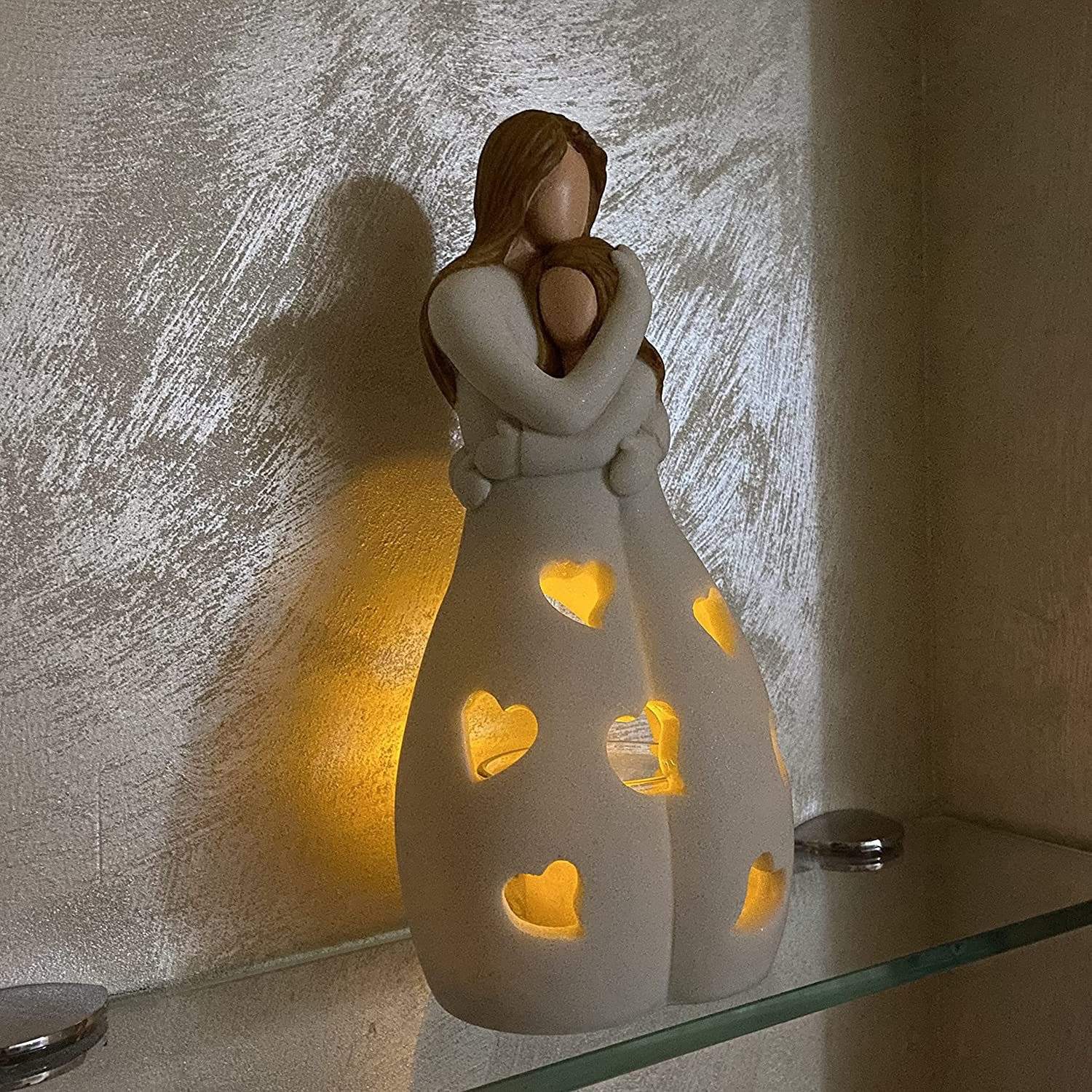 HerzGlow – Romantische LED-Tischlampe Herzform Warmweiß Schlafzimmer