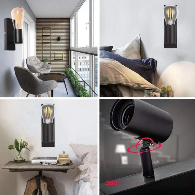 GlowHeritage Retro LED-Wandleuchte – Vintage Look für Wohnzimmer & Schlafzimmer