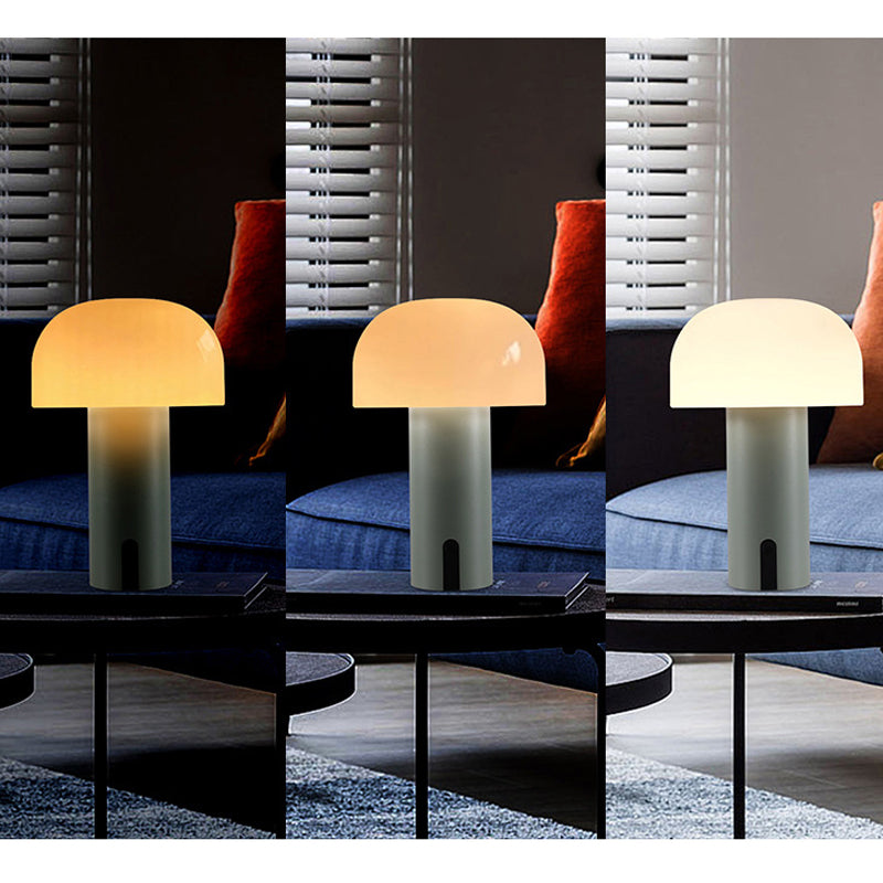 EuroPilz Tischlampe – Pilzform, Europäischer Stil, Weiß, für Wohnzimmer