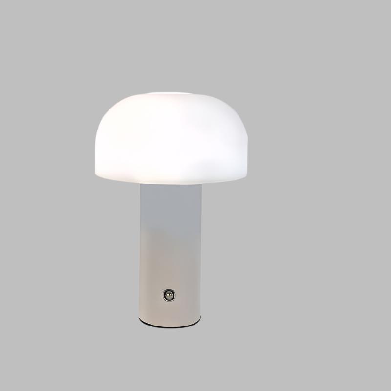 EuroPilz Tischlampe – Pilzform, Europäischer Stil, Weiß, für Wohnzimmer