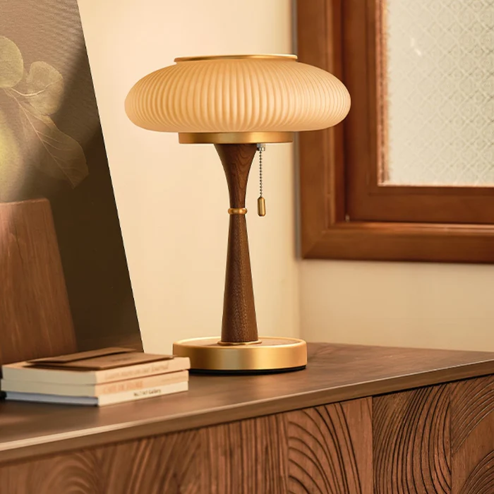 Minimalistische Tischlampe in Pilzform – LED – Dimmbar – Schlafzimmer