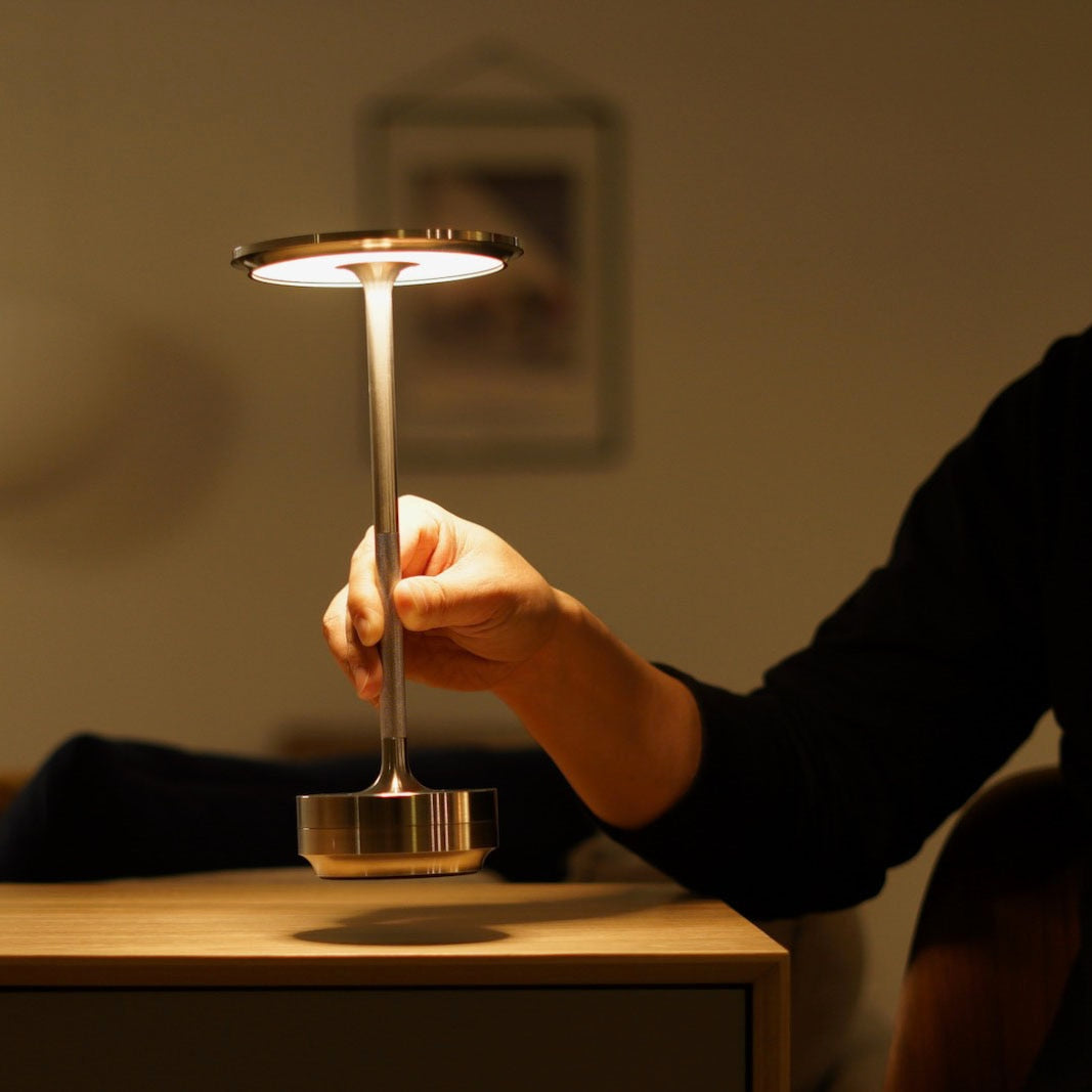 Glimmera | Kabellose Aufladbare Tischlampe mit Dimmbarer Helligkeit