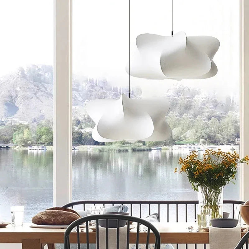 Hängelampe aus Seide – Japanischer Stil – LED – Warmweiß – Salon