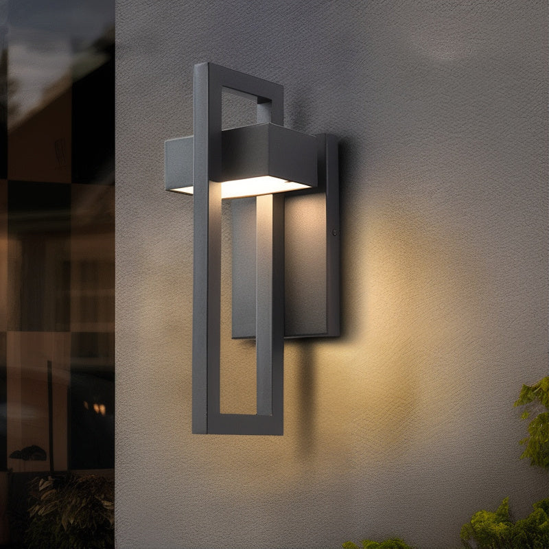 TwilightBeam – Moderne LED Außenwandleuchte aus Edelstahl für Garten & Hauswand
