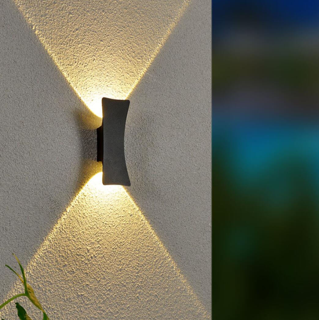AbendGlanz – Moderne Außenwandleuchte LED Schwarz Terrasse & Garten