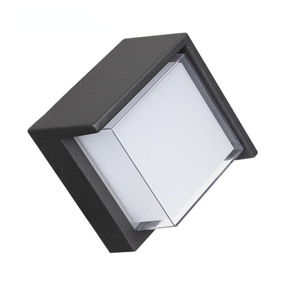 LumoGuard Außenwandleuchte Modern LED mit Sensor Schwarz für Einfahrt