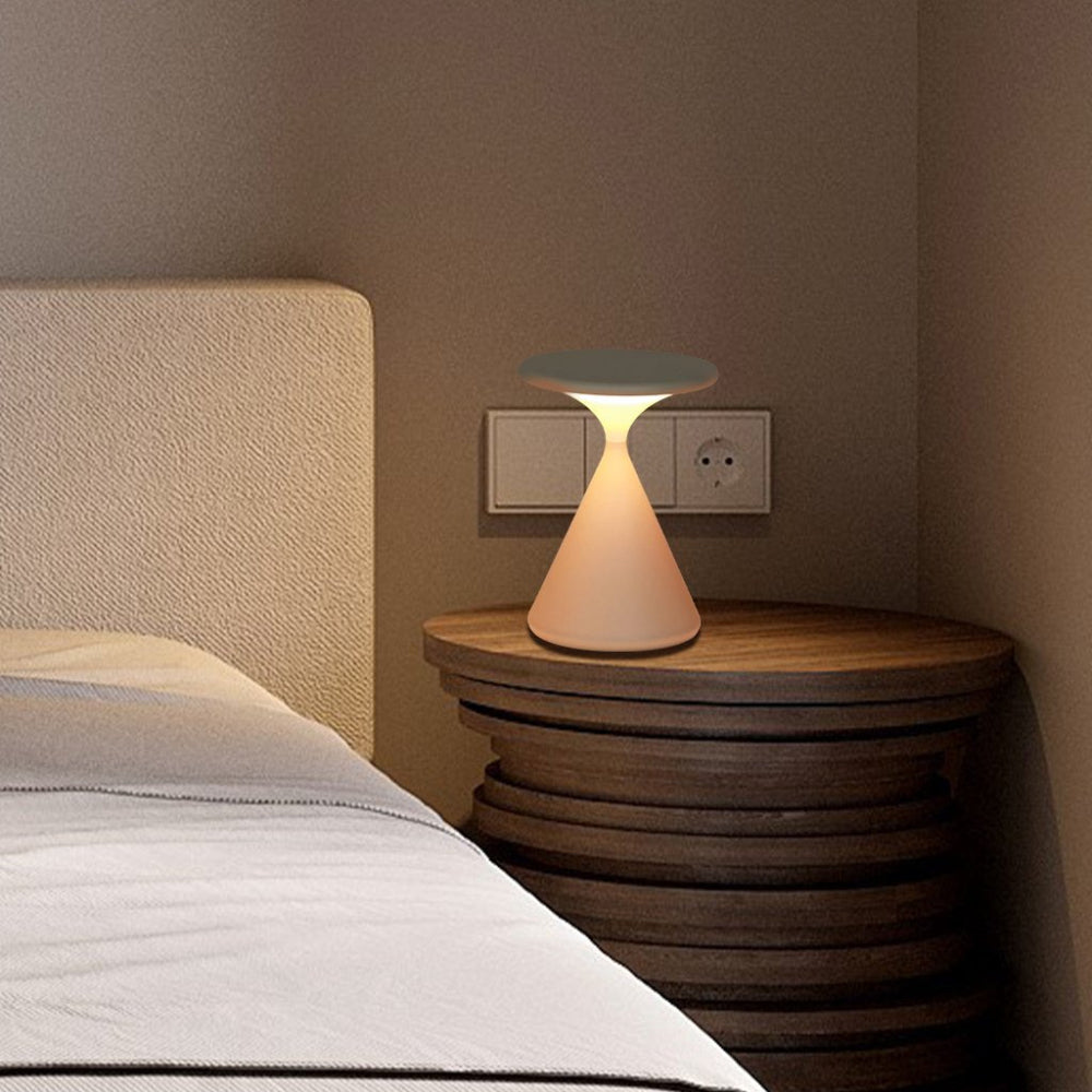 LumiFlex – Moderne kabellose LED-Tischlampe dimmbar Weiß für Terrasse