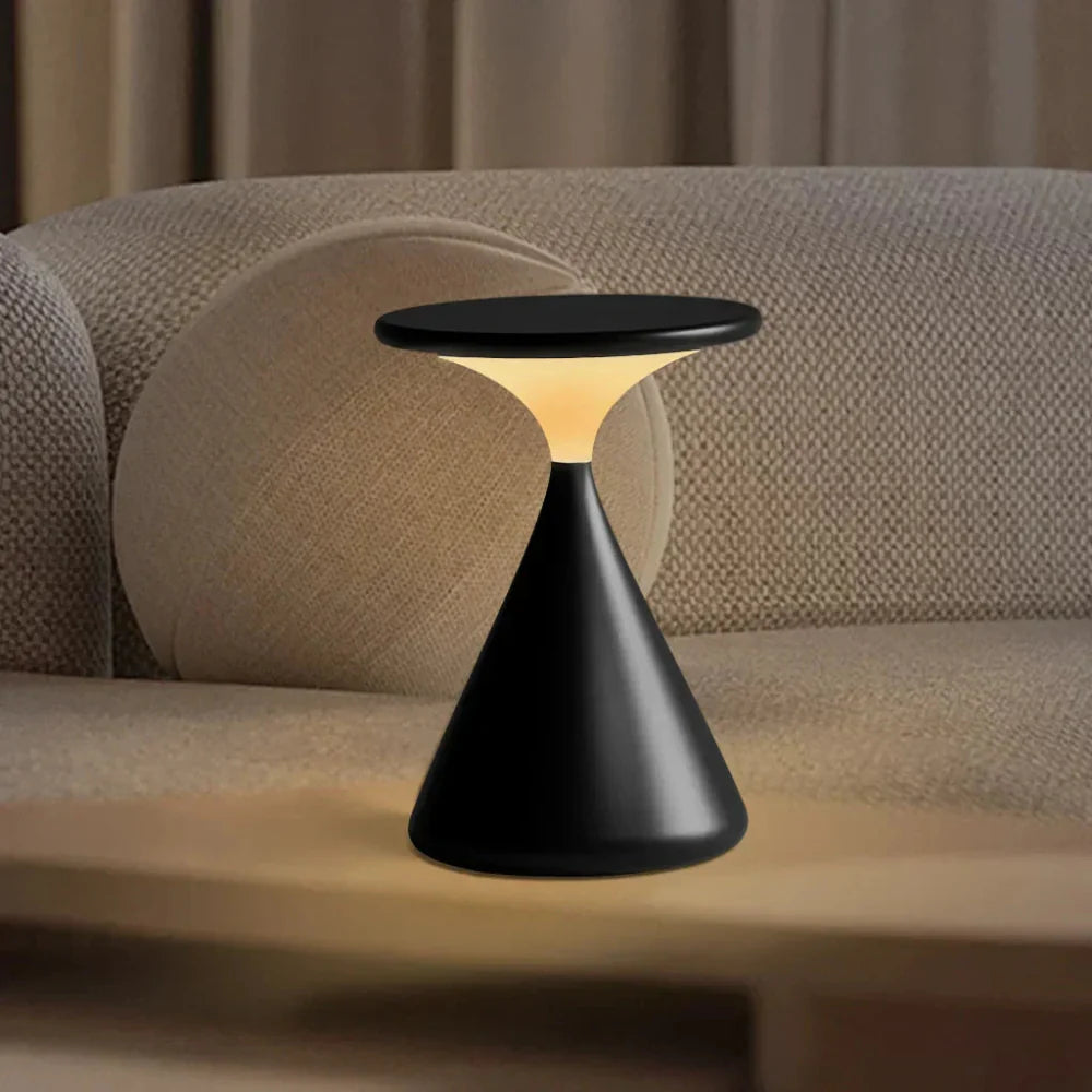 LumiFlex – Moderne kabellose LED-Tischlampe dimmbar Weiß für Terrasse