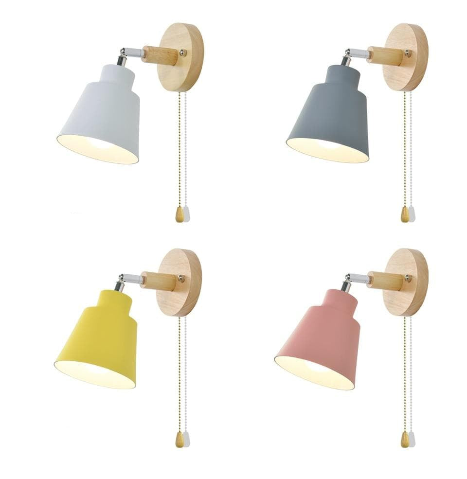 PivotLume - Verstelbare Wandlamp met Trekketting Schakelaar