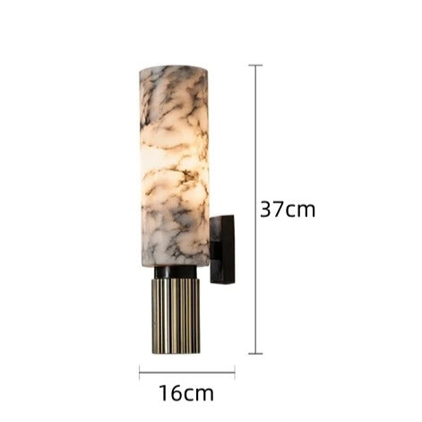 MarmoLux Wandleuchte – Modern, Marmor-Optik, LED, Für Wohnzimmer