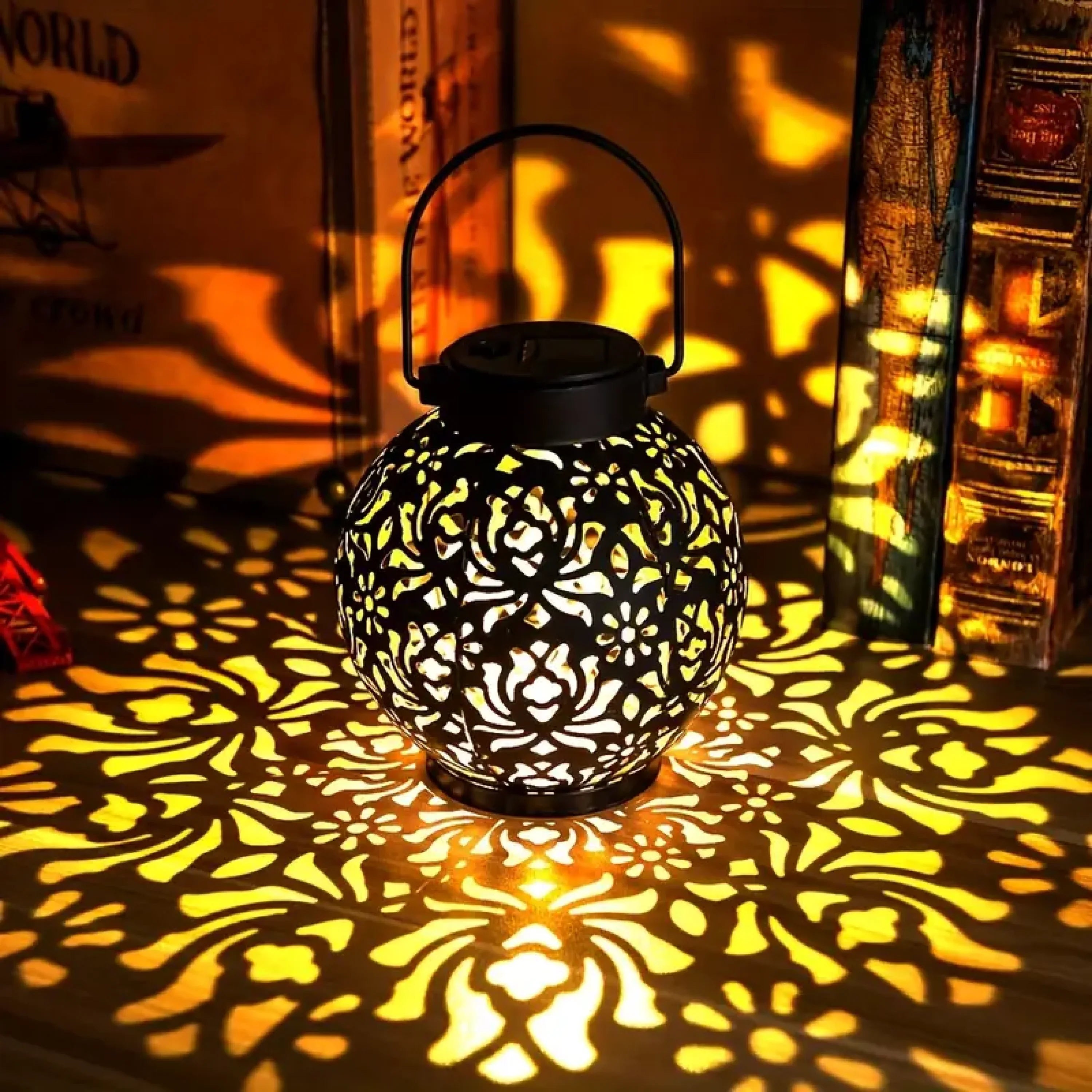 LunaGlow Solar Lampe – Modern, Rund, Warmlicht, Für Terrasse