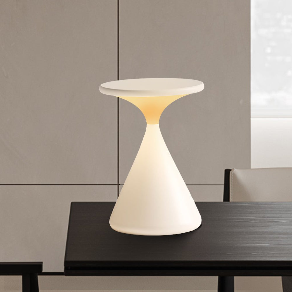 LumiFlex – Moderne kabellose LED-Tischlampe dimmbar Weiß für Terrasse