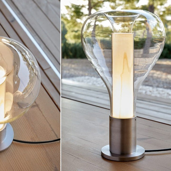 LumiCalm – Künstlerische Tischlampe mit beruhigendem Licht Weiß fürs Wohnzimmer