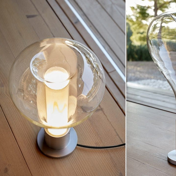LumiCalm – Künstlerische Tischlampe mit beruhigendem Licht Weiß fürs Wohnzimmer