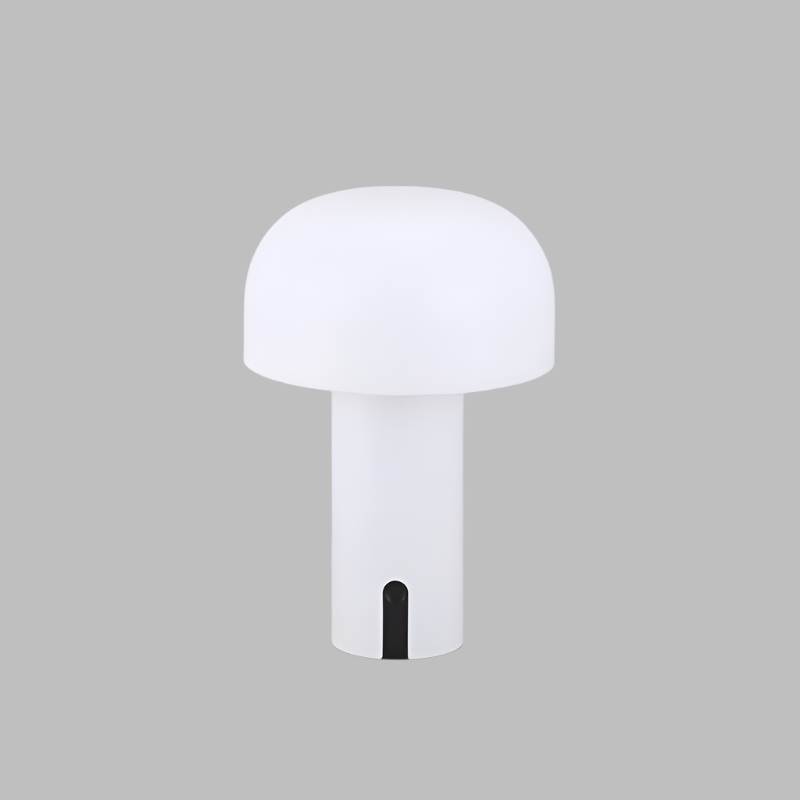 EuroPilz Tischlampe – Pilzform, Europäischer Stil, Weiß, für Wohnzimmer