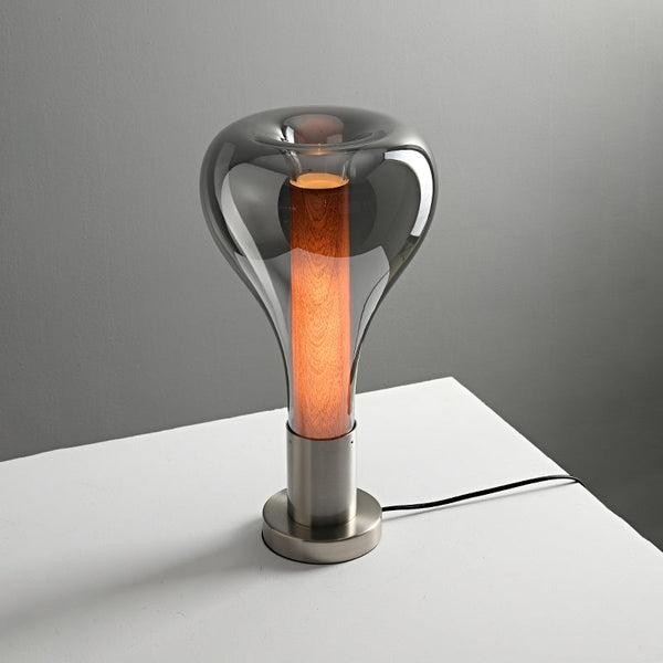 LumiCalm – Künstlerische Tischlampe mit beruhigendem Licht Weiß fürs Wohnzimmer