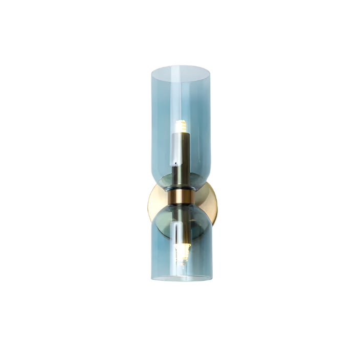 VitraGlow Glas Wandleuchte – Modern, LED, Gold, Für Flur