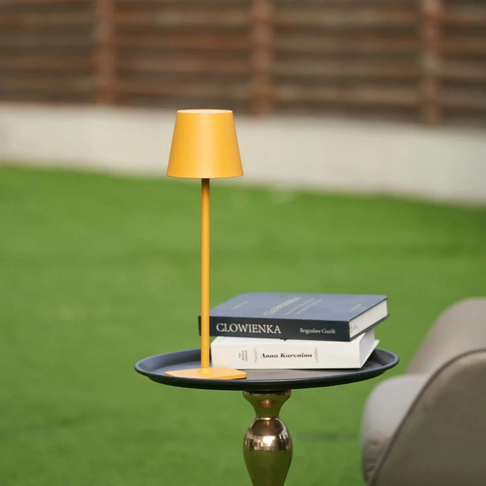 LumoTall Dimmbare Tischlampe Modern Gold für Wohnzimmer