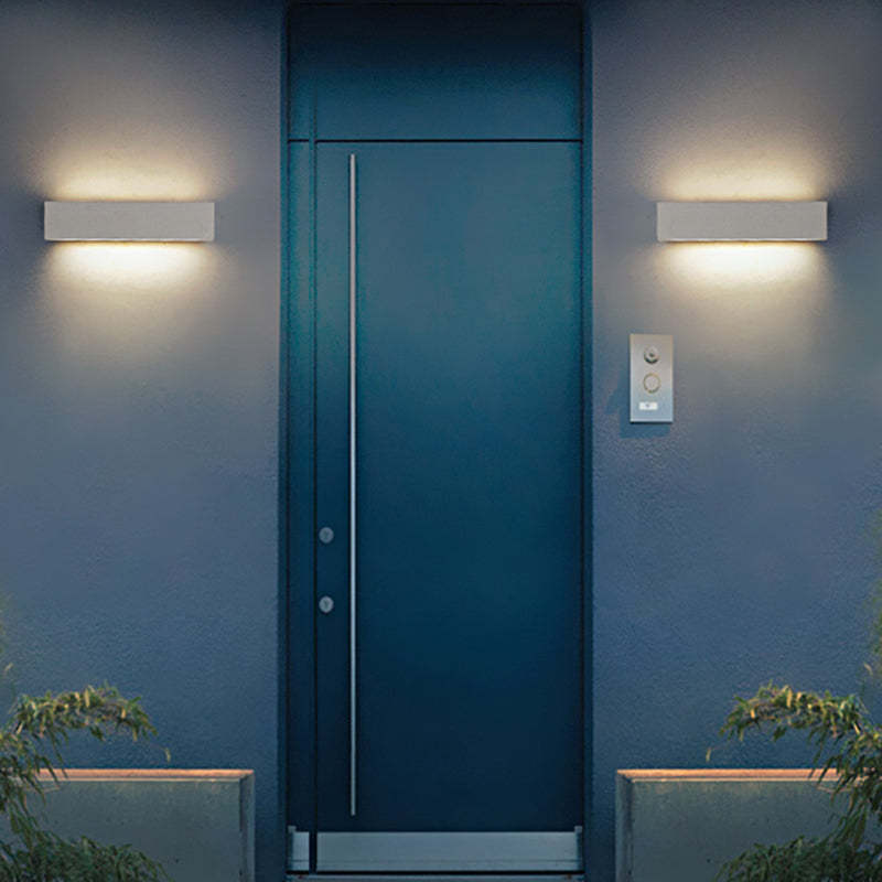 LumoEdge Außenwandleuchte Modern LED Up&Down Schwarz Garten