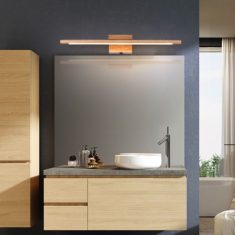 Solara – LED Wandleuchte aus Holz & Acryl für Bad & Schlafzimmer