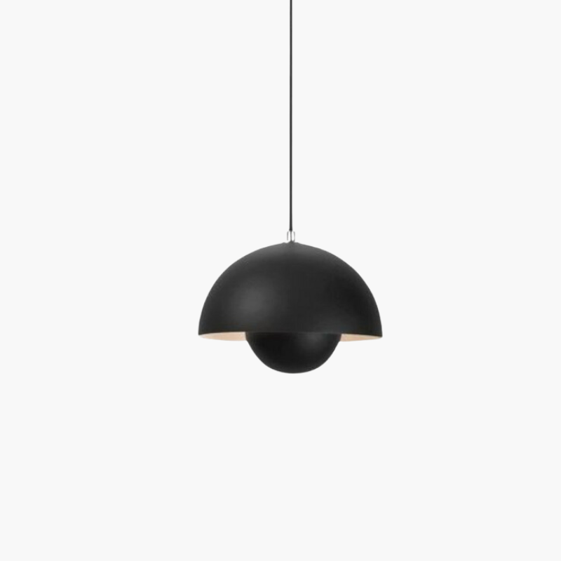 Prismalux I Halbrunde Metallpendelleuchte mit LED-Beleuchtung