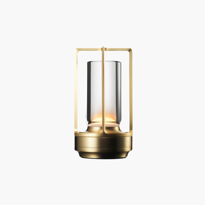 LumiGlow | Dimmbare Tischlampe mit handpoliertem Kristallglas