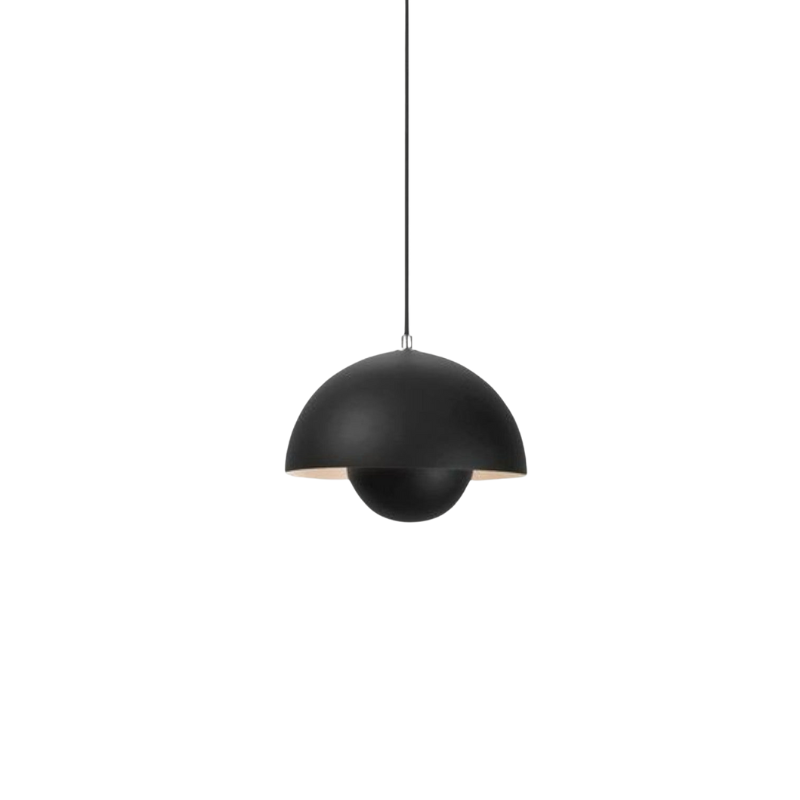 Prismalux I Halbrunde Metallpendelleuchte mit LED-Beleuchtung