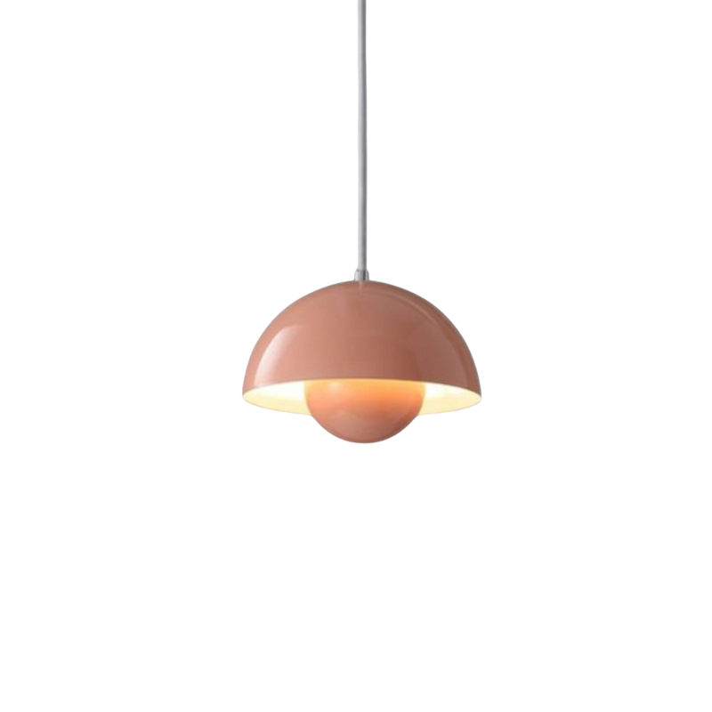 Prismalux I Halbrunde Metallpendelleuchte mit LED-Beleuchtung