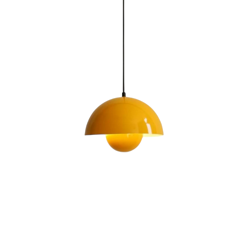 Prismalux I Halbrunde Metallpendelleuchte mit LED-Beleuchtung