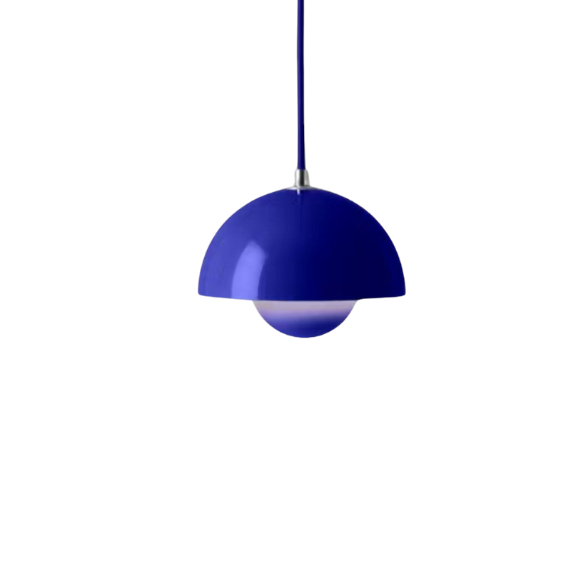 Prismalux I Halbrunde Metallpendelleuchte mit LED-Beleuchtung