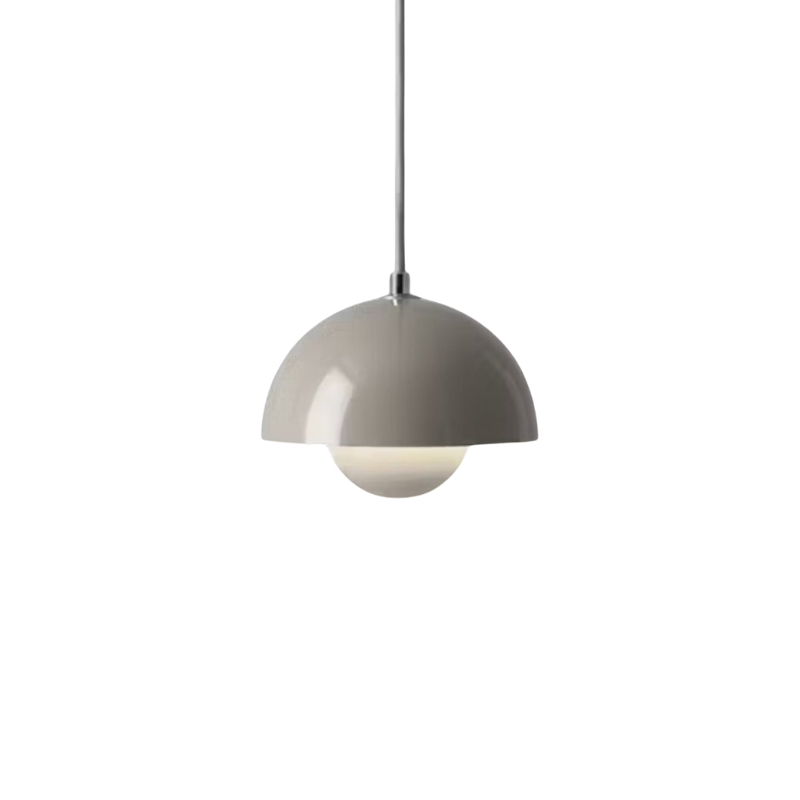 Prismalux I Halbrunde Metallpendelleuchte mit LED-Beleuchtung