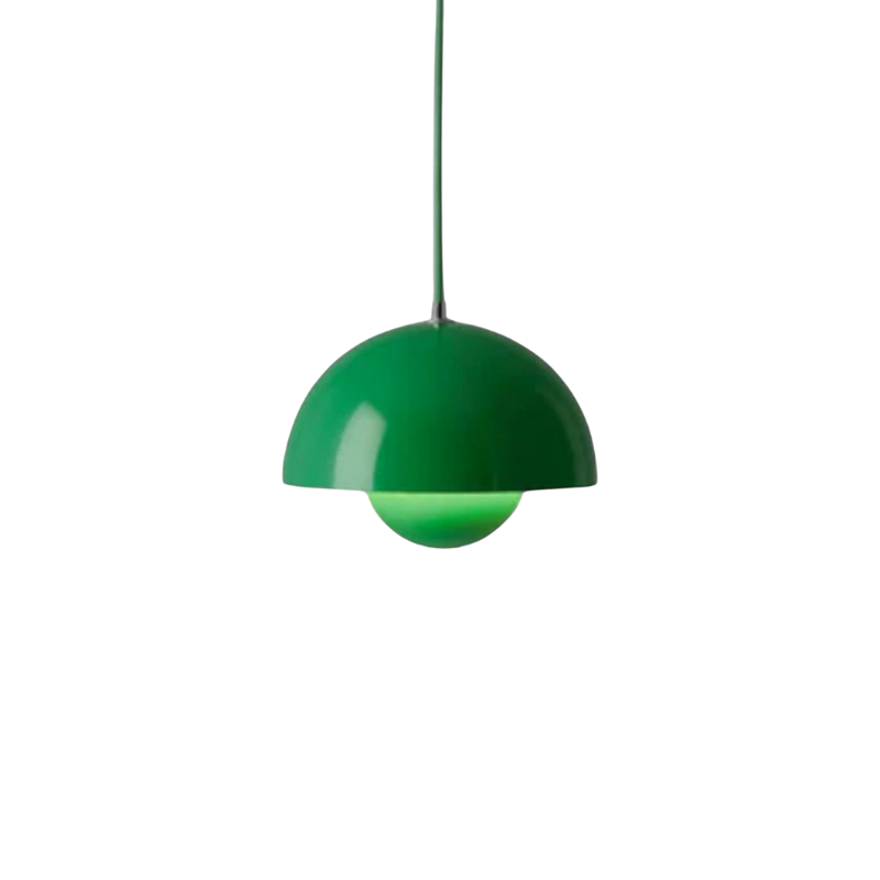 Prismalux I Halbrunde Metallpendelleuchte mit LED-Beleuchtung