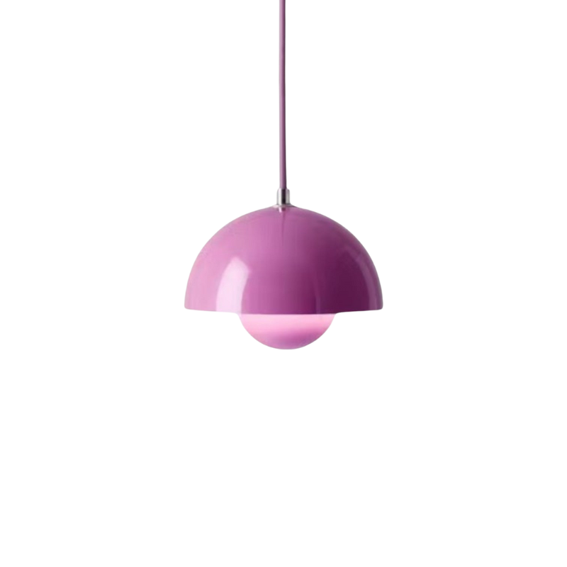 Prismalux I Halbrunde Metallpendelleuchte mit LED-Beleuchtung